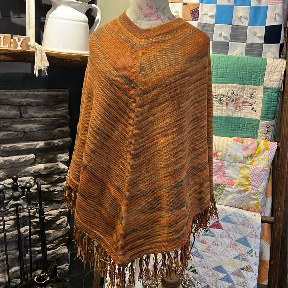 Handmade Multicolor Knit Shawl